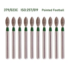 Dental Endodontic Diamond Burs FG Egg Football 379 High Speed SUPÉR Multi-Use