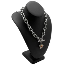 Black Leatherette Jewelry Necklace Bust Necklace Display Stand ~ 2 Styles