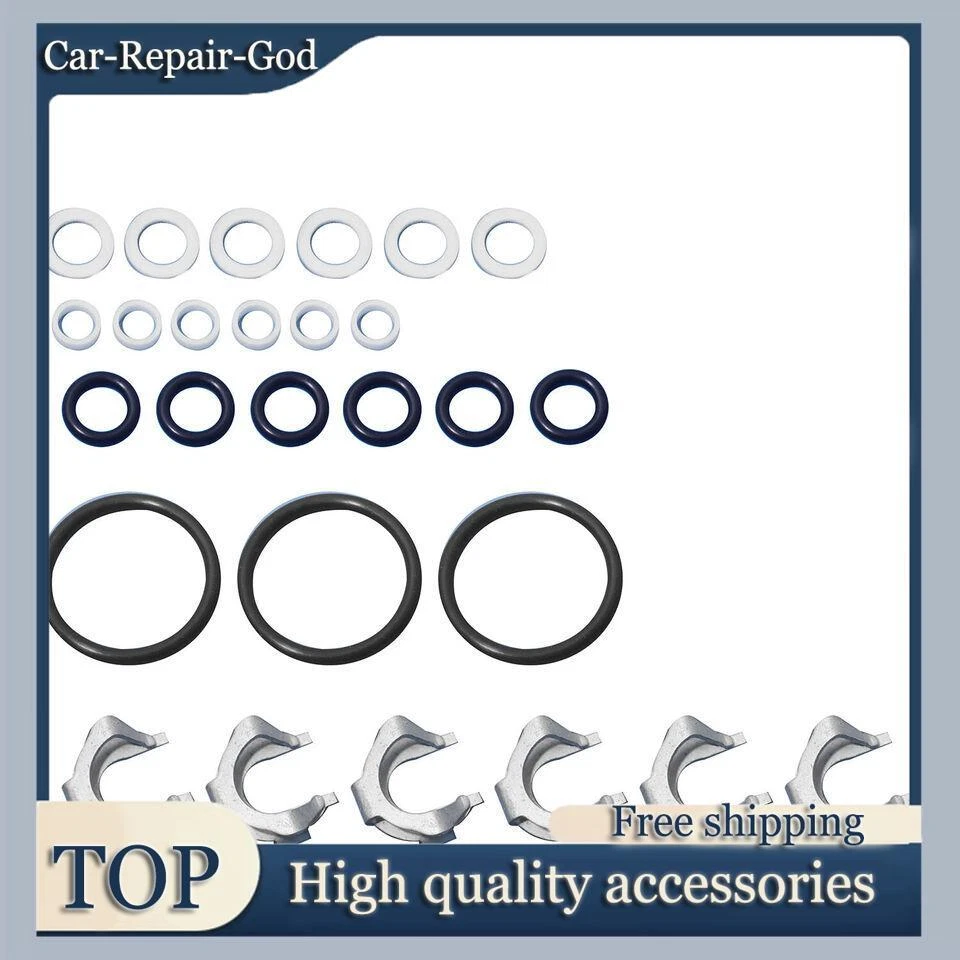 Kit de junta tórica de inyector de combustible de 1 pieza para Volkswagen CC 2009-2015 3,6 L V6 Foto 2 de 4