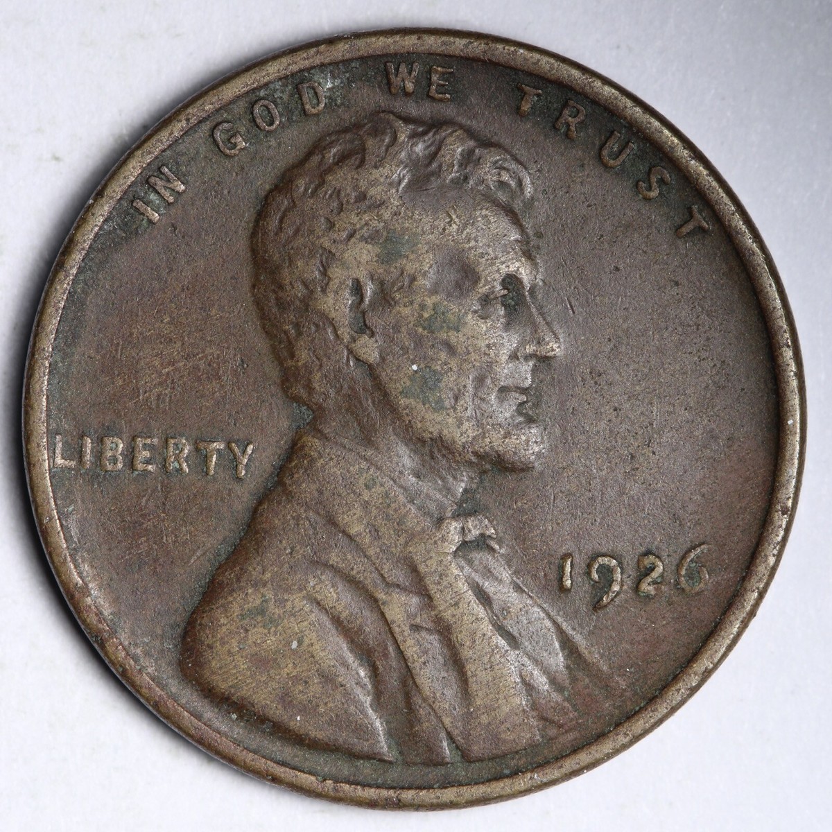 モノタイプ※　PennyFeder　題名不明 1926 REV DIE ERROR MISSING LETTERS Lincoln Wheat Cent Penny CHOICE