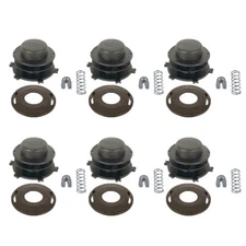6 X Spool + 6 X Cap For Stihl Head Cover 25-2 FS 55 80 83 85 90 100 110 120 130