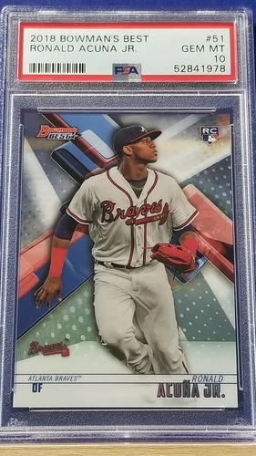 Ronald Acuna Jr. - 2018 Bowman's Best RC  PSA 10  