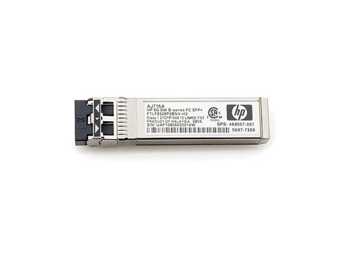 AJ716A HP 8Gb Short Wave B-series FC SFP+ 1 Pack | REF