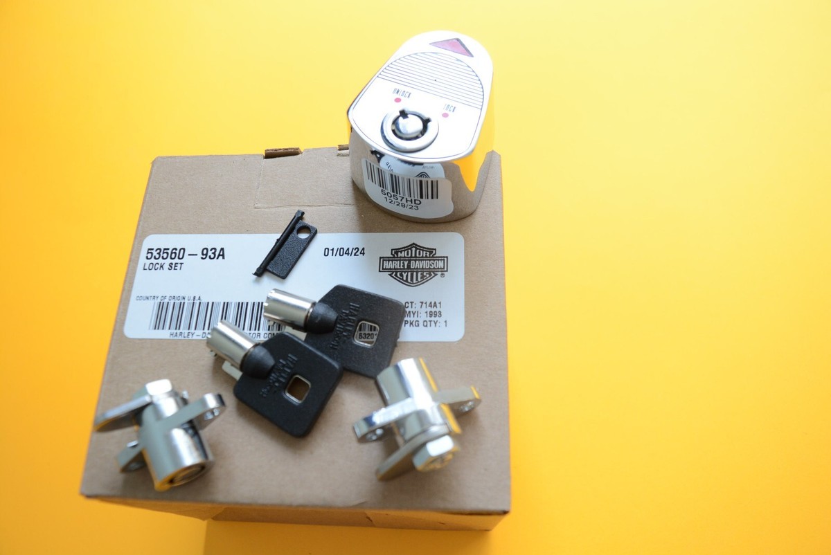Harley-Davidson 1993-05 Ignition & Fork Lock Set 53560-93A for