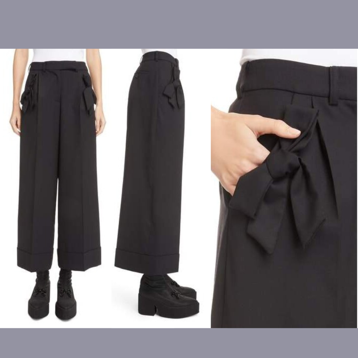 大人エレガント【Simone Rocha】ワイドレッグパンツ Simone Rocha Wide Leg Trousers | Shopbop
