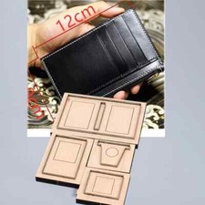 Tarjetero Estuche Cuero Artesanal Troquel de Corte Billetera Bolsa Monedero Corte Punzón 12x9cm