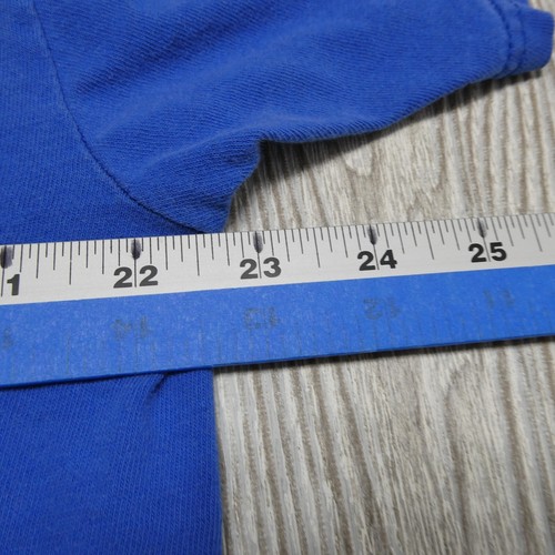VINTAGE Superman Shirt Adult XL Warner Bros Delta Pro Weight Classic Logo Blue - Picture 12 of 13
