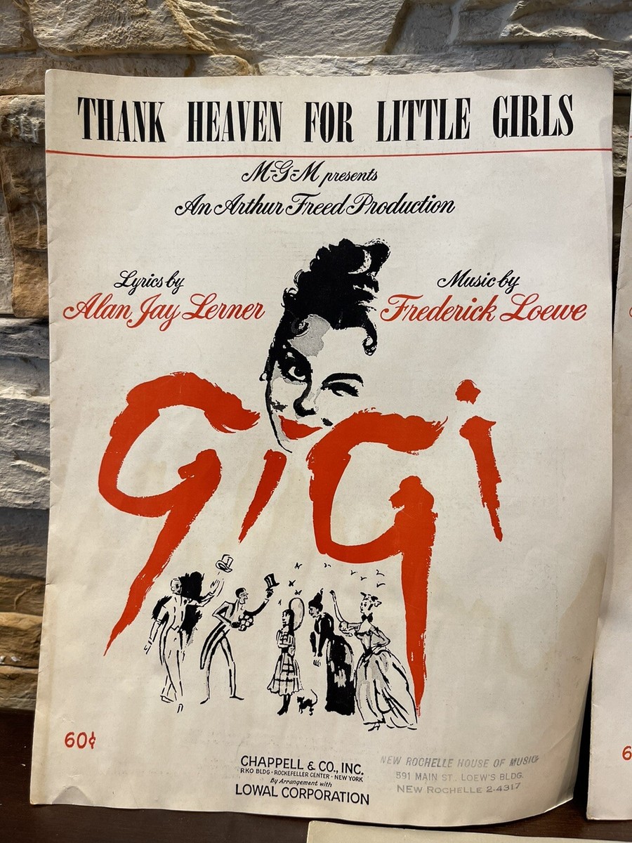 GIGI /WHITE CHRISTMAS Vintage Music sheet | eBay