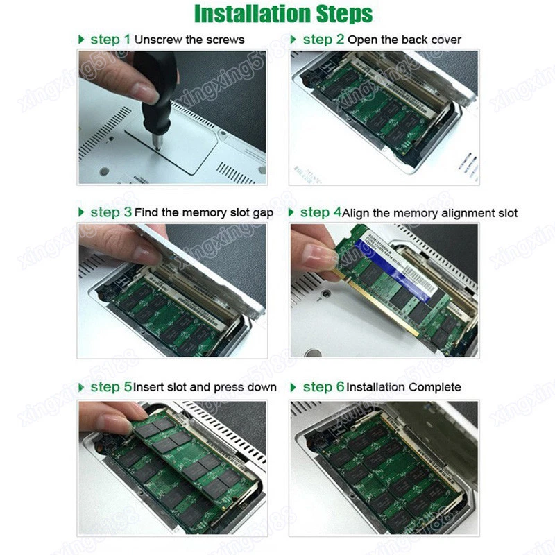 NEW LAPTOP MEMORY RAM DDR3 1066 MHZ 4GB(2x2GB) 2GB PC3-8500S SODIMM 204PIN 1.5V - Image 4 of 4