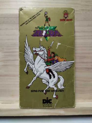The Legend of Zelda Sing For the Unicorn VHS 1989 Dic Video Kids Klassics