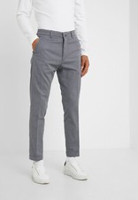 Men's Drykorn Brew Trousers Pants Slim Fit Cropped Blue size 32 