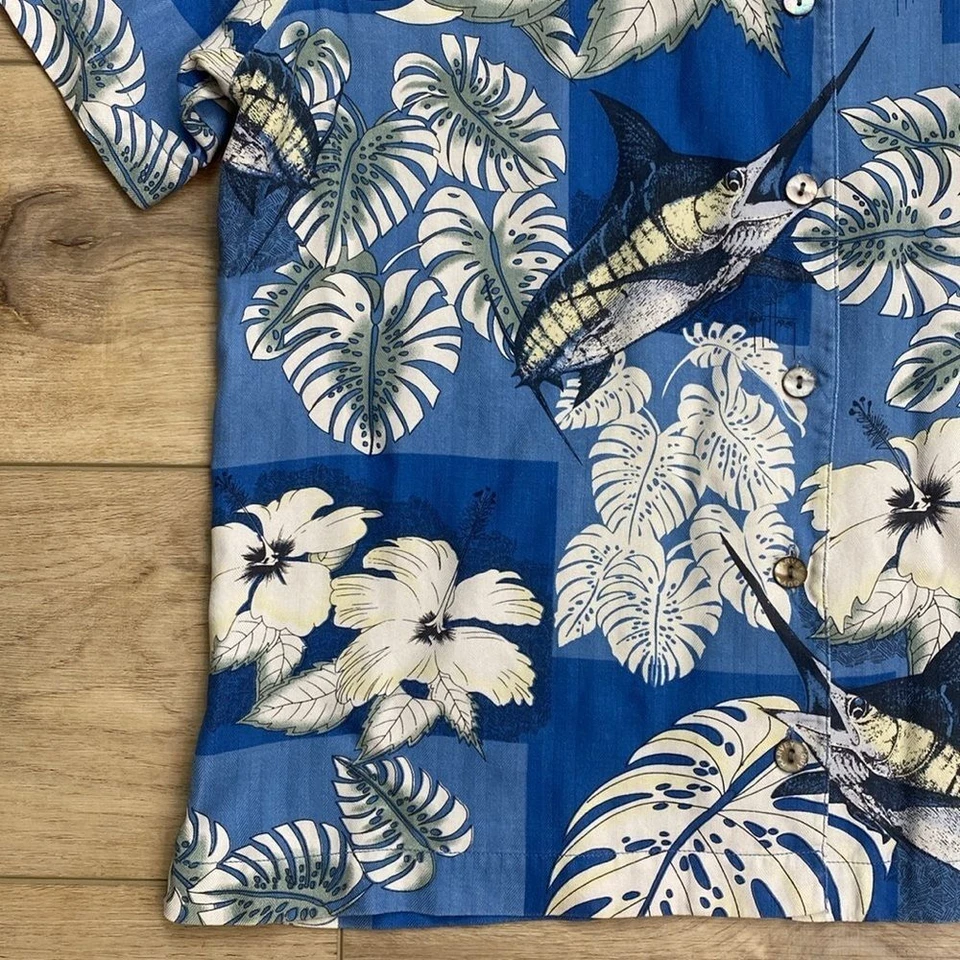 Camisa hawaiana de seda Guy Harvey Foto 4 de 4