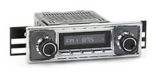 RetroRadio for 1955-59 Mercedes-Benz 300 Series with Pinstripe/Chrome Faceplate
