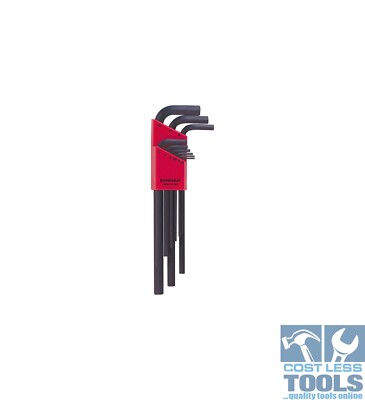 Bondhus Hex End L-Wrench Long Metric (1.5 - 10mm) 9 Pieces BD12199 main image 1