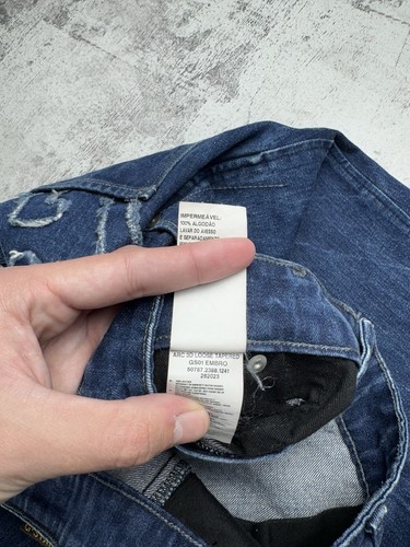 G-StarRaw Loose Tapered Big Logo Denim GS01 Embro Jeans Pants Trousers Bottoms - Picture 19 of 19
