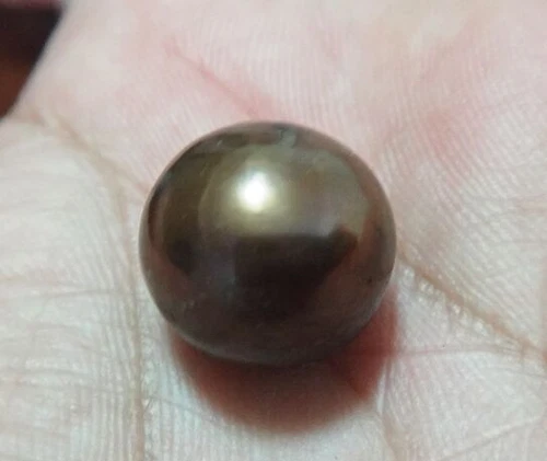 8.352MM PERFECT ROUND SOUTH SEA GENUINE CHOCOLATE LOOSE PEARL UNDRILLED AAA