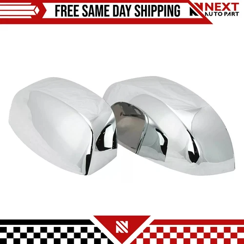 New Chrome Side View Mirror Caps LH RH Set For 2007-2014 Cadillac Chevy GMC