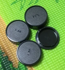 3 x Rear Lens Caps + 1x Camera Front Body Cap for Leica M mount LM L/M VM Lens 