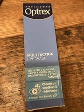 Optrex Multi-Action Eye Wash For Tired, Uncomfortable, Irritated Eyes, 100 ml