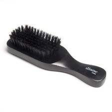 Diane 100 Boar Bristle Club Brush for Waves and 1 Count Pack of 1 , Black