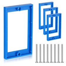 4 Pcs 1/4" Single Gang Box Extender Electrical Thick 1/4", Blue