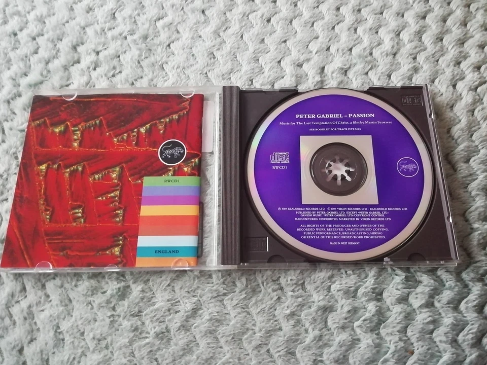 PETER GABRIEL CD PASSION ORIGINAL SOUNDTRACK 1989 - Bild 3 von 4