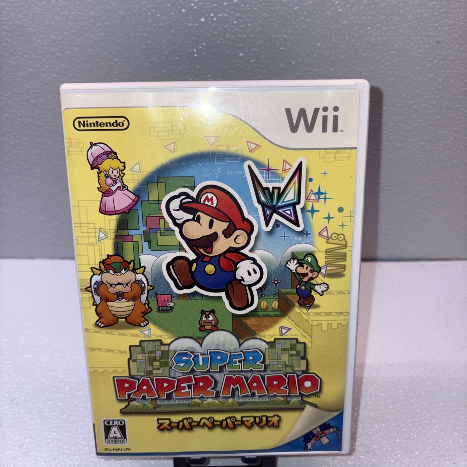 Super Paper Mario CIB Nintendo Wii Japan Import Authentic Collectible Game-D7
