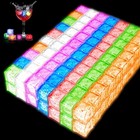 120 Pack Light Up Ice Cubes for Drinks, Multicolor Fast Flash + Solid Color P...