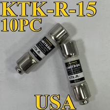 10PCS/Box New Bussmann KTK-R-15 15A 600V Fast-Acting Fuse Fast Delivery USA
