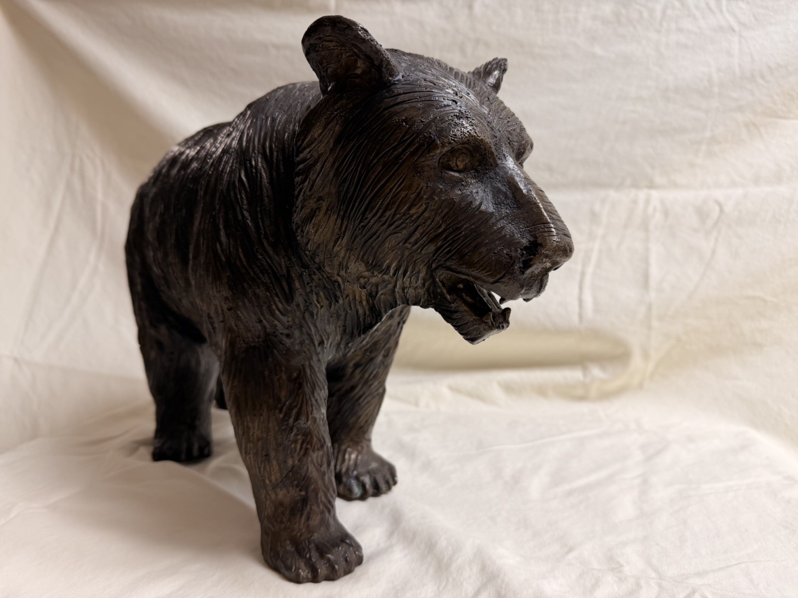 Prowling Bear Bronze  - 12" 