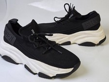 Steve Madden Protege Black Chunky Platform Knit Sneakers Women's US Size 8.5 M