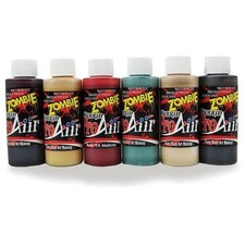 ProAiir Water Resistant Airbrush Makeup Zombie 2 Kit, 6 1oz Bottles