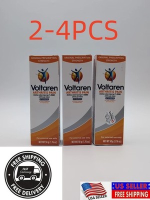 2-4 PCS Voltaren Arthritis Pain Gel 1.76 oz Easy Open Cap Gel Exp09/2027&2028