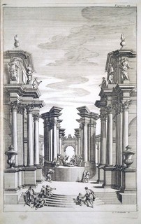 Etching Theatrum Sacrum A. Pozzo/G. C. Bodenehr 1711