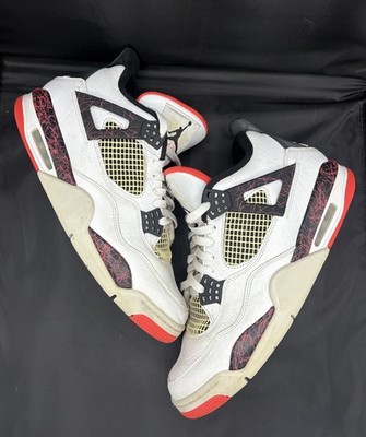 Nike Jordan 4 Pale Citron Size 11 White Black Red Used Condition With No Box