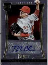 2013 Select Baseball Card Tyler Cloyd Rookie Auto /500 Cleveland Guardians 200. rookie card picture