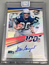 2020 Panini One NFL 100 Signatures Steve Largent #N100-SL On-Card Auto Seahawks