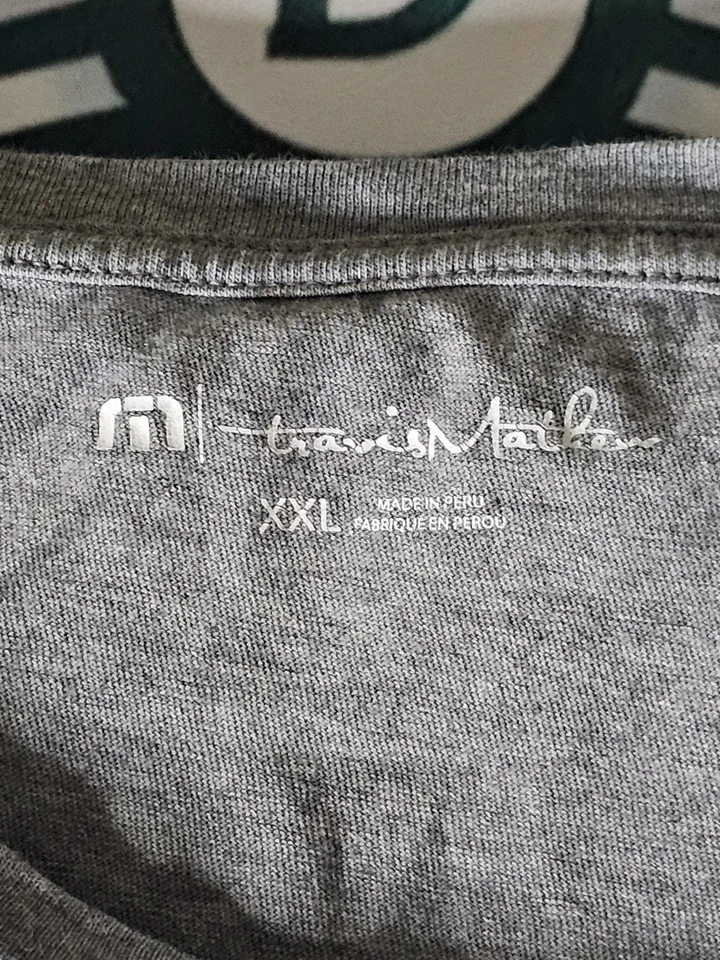 Travis Mathew Established 2007 Short Sleeve T Shirt / Gray / Size XXL - Image 3 of 3