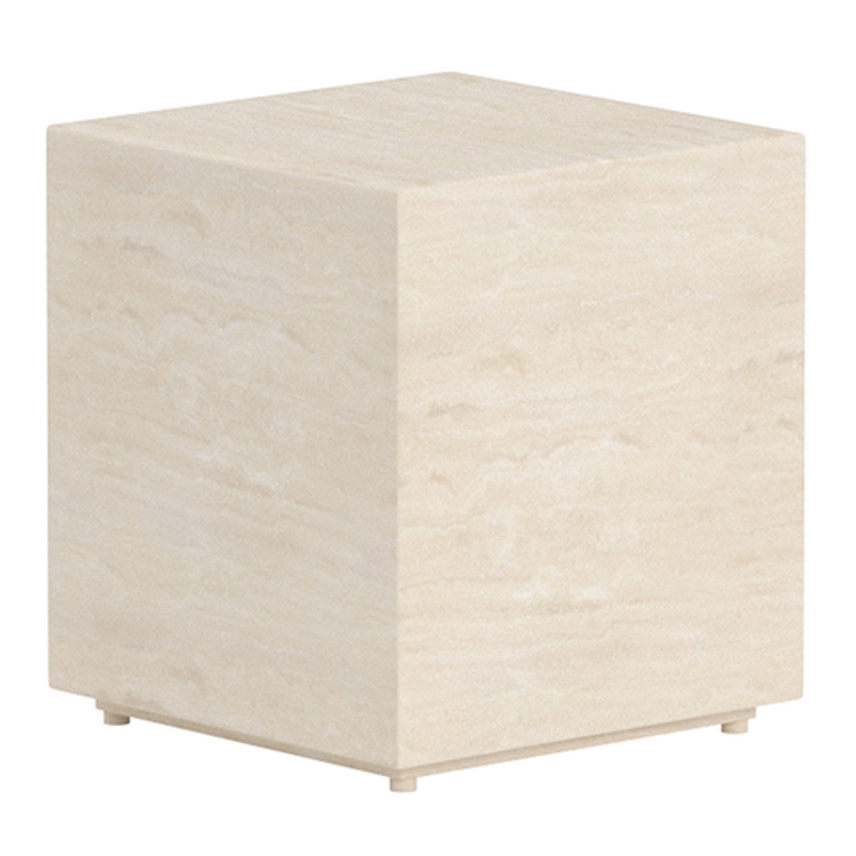 Table de jardin haut de gamme Lissabon beige 45cm au design épuré