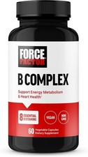 Force Factor Vitamin B Komplex - 8 essentielle B Vitamine - 60 Kapseln