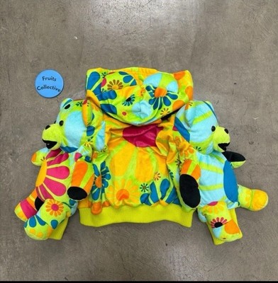 Adidas Jeremy Scott WMN Bear Hoodie Sweatshirt Short Jacket Sz M