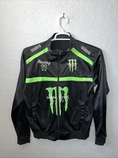 Monster Energy Racing Fleece Jacket Motorsport Size Mens Medium Unbranded   #G