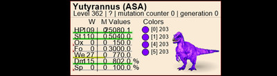 Ark ASA Xbox/PC/PS PVE Solid #203 Yuty Full Grown Pair lvl 362 FULL GROWN