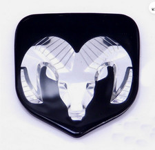 93-03 Dodge Ram Durango Dakota Van Head Emblem Ornament Grille Blackout Badge