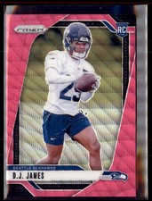 2024 Panini Prizm Pink Wave D.J. James Seattle Seahawks #322