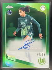 WOMEN'S Chrome UCL 2025 Green Refractor /99 Auto