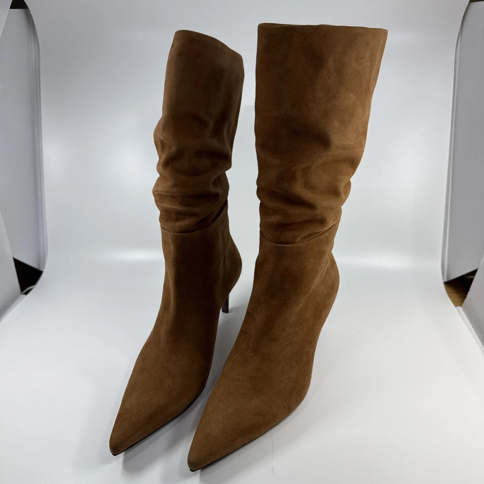 HAZY NYC SUEDE POINTED AMALFI SELLA BOOTS WOMEN'S SIZE 38.5 - TUCKERNUCK - Image 4 of 4