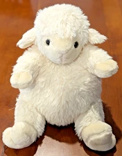 Unipak 9.5" Plush Lamb Cream Color Super Soft Cuddly and Cute EUC