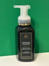Bath  Body Works, White Barn  "MAHOGANY TEAKWOOD" Foaming Hand Soap 8.75 oz