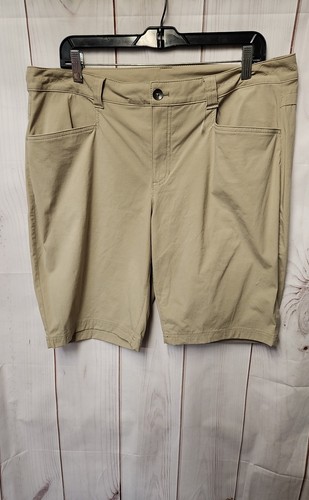 Short Chino Eddie Bauer Homme, Marron, Taille 35, Coton, Plissé, Poches